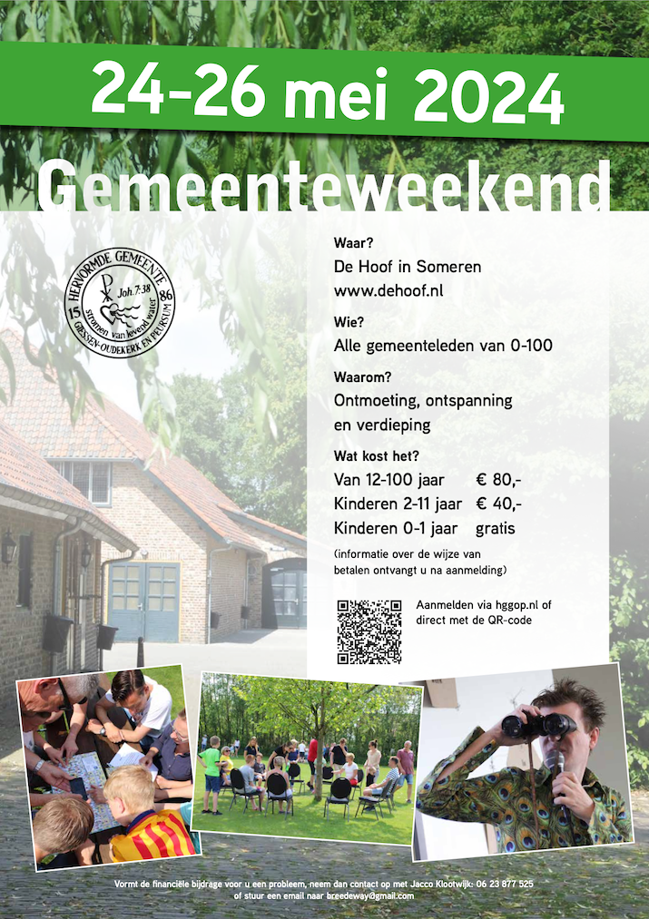 Gemeenteweekend 2024 flyer