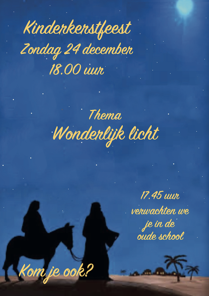 Kinderkerstfeest flyer